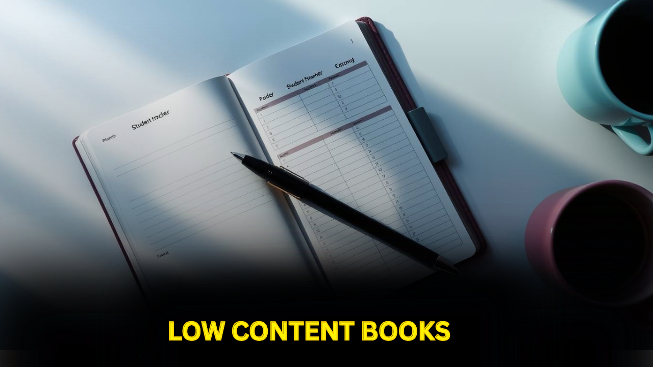 low content books-Daily journal ,Student planner,Expense tracker 