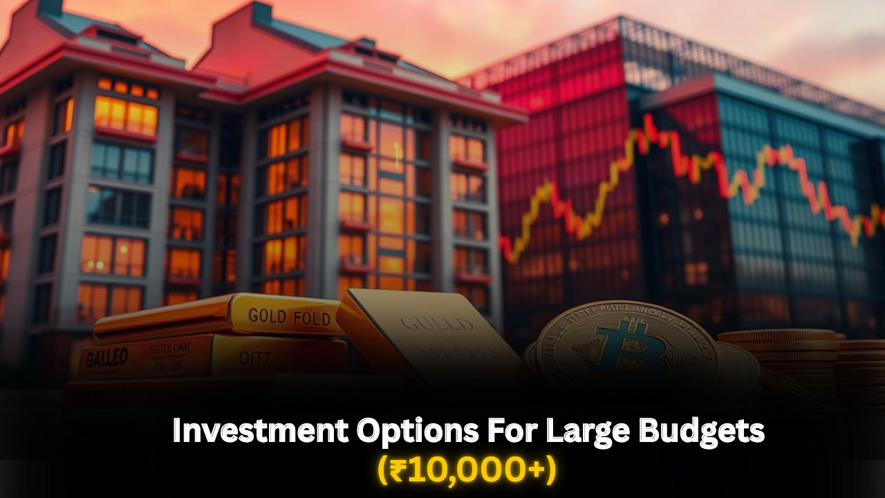 Large Budget best Investment options (₹10000+)