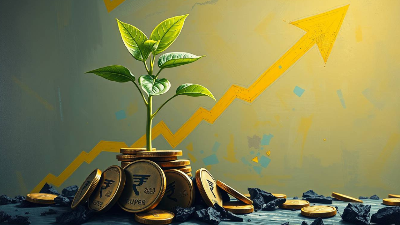 investment growth concept compounding money increase India