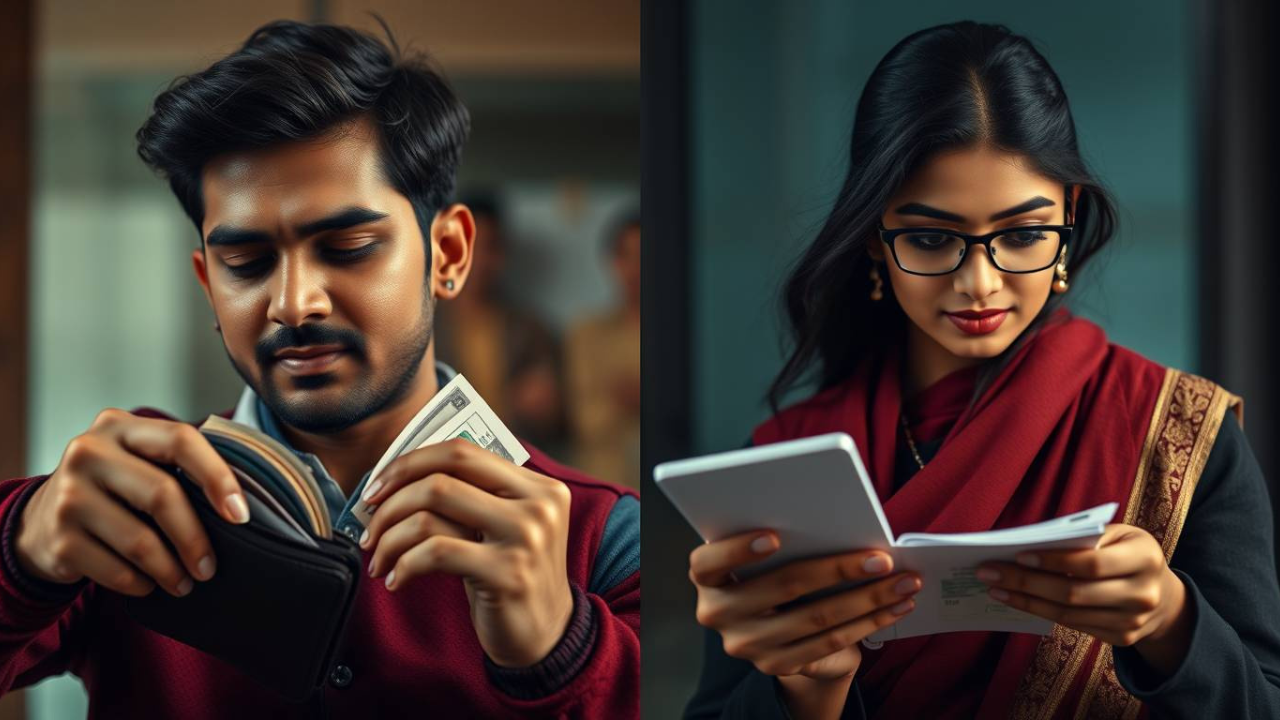 saving vs investing difference visual comparison with money growth concept