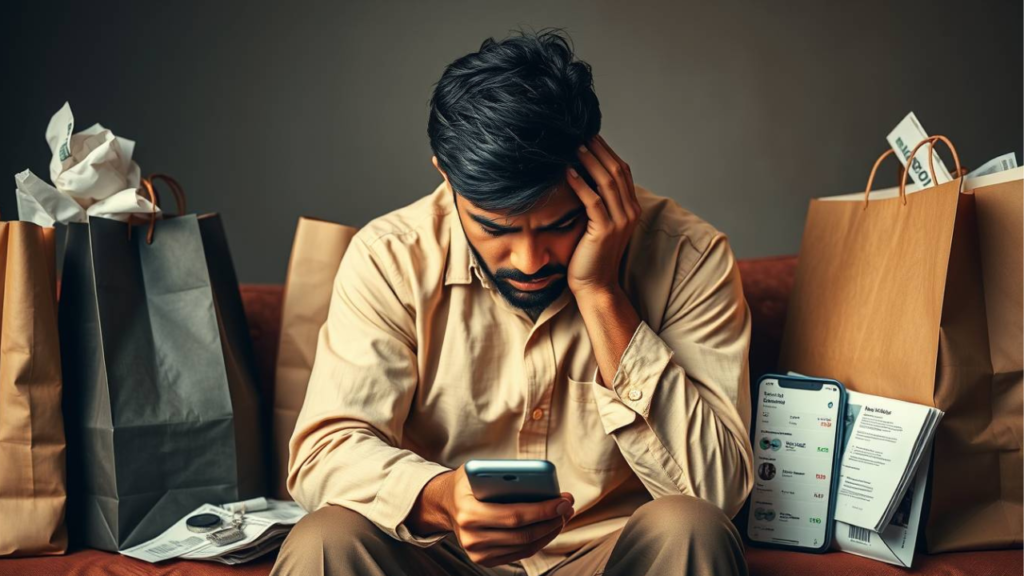 overspending on small daily things and online orders leading to no savings