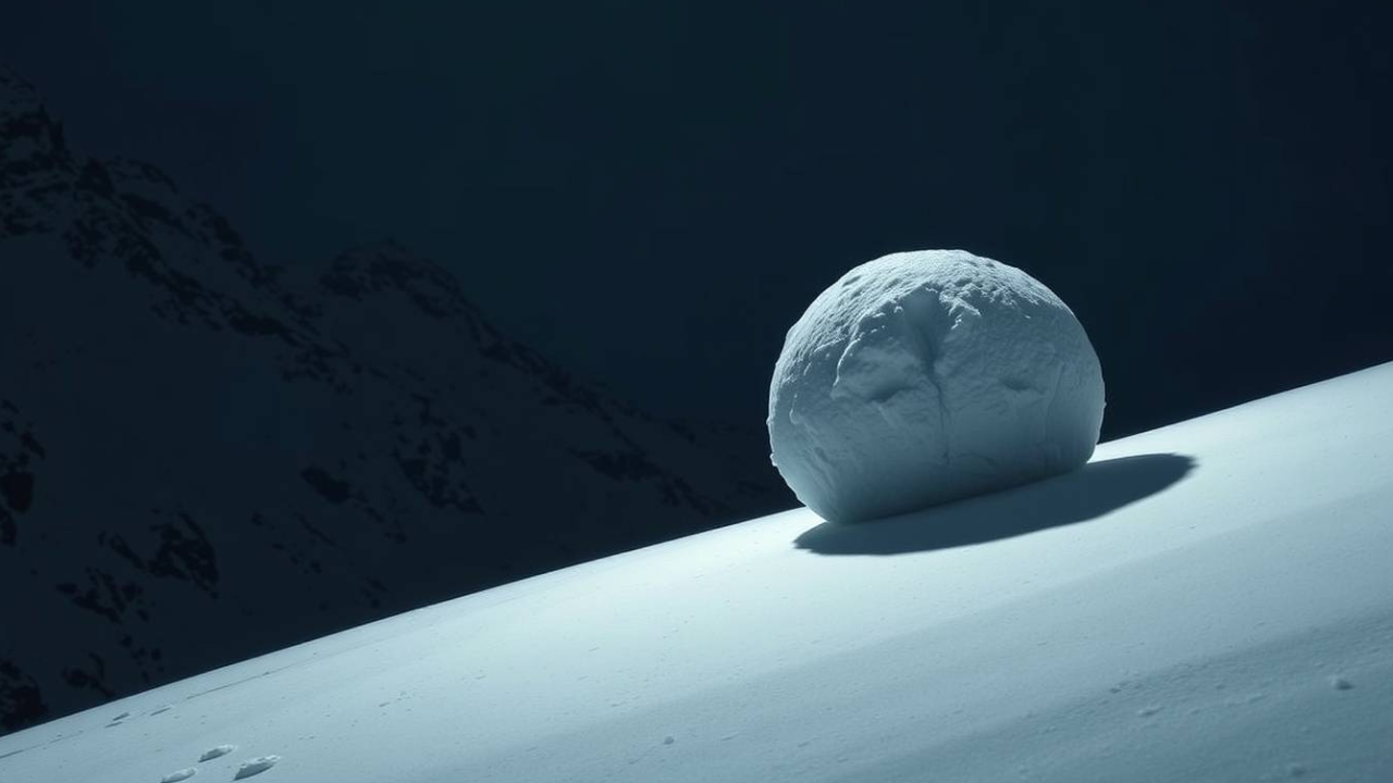 snowball effect example to explain compounding growth visually