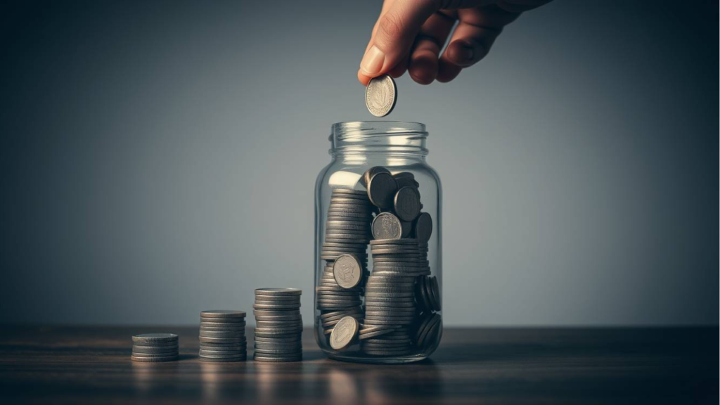 lump sum investment mutual fund me paisa dheere dheere grow hota hua coins stacking